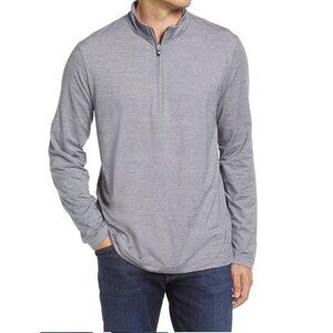 Travis Mathew Havasu Pullover 1/4 Zip Jacket, Sleet/Quite Shade (Gray), Large